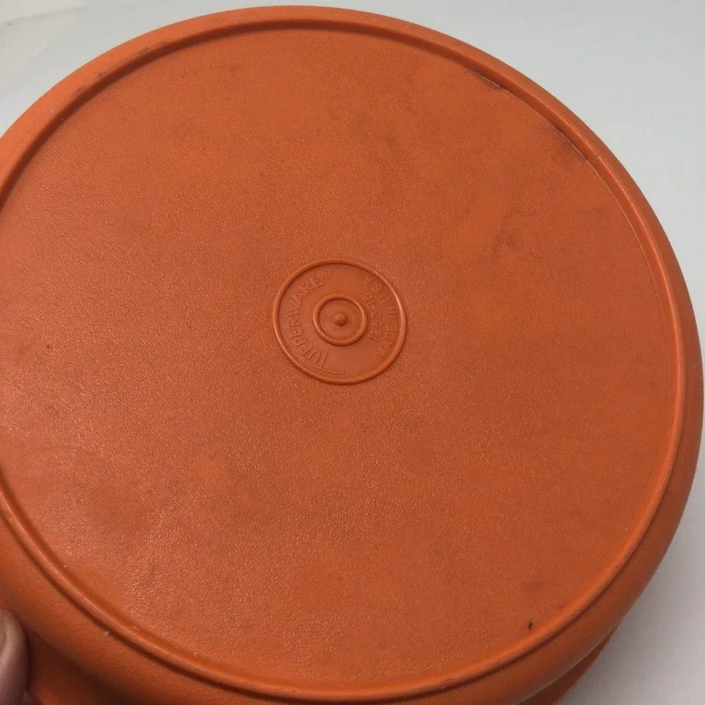 Vintage Tupperware Seal and Serve Bowl Orange